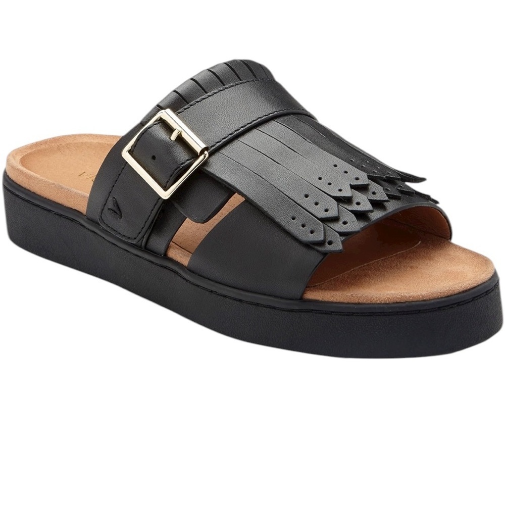 Vionic NWOT splendid Fillmore kilte black leather sandals comfort